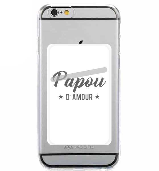 Porte Carte adhésif pour smartphone Papou d'amour