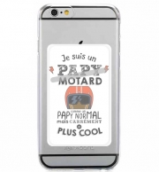 Porte Carte adhésif pour smartphone Papy motard