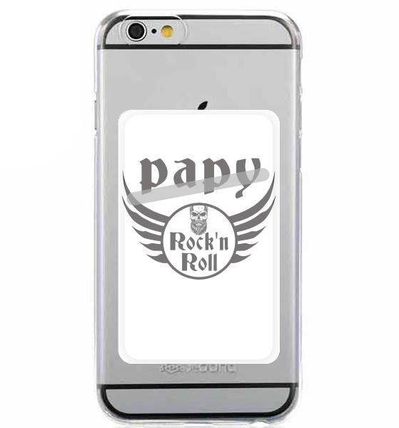 Porte Carte adhésif pour smartphone Papy Rock N Roll
