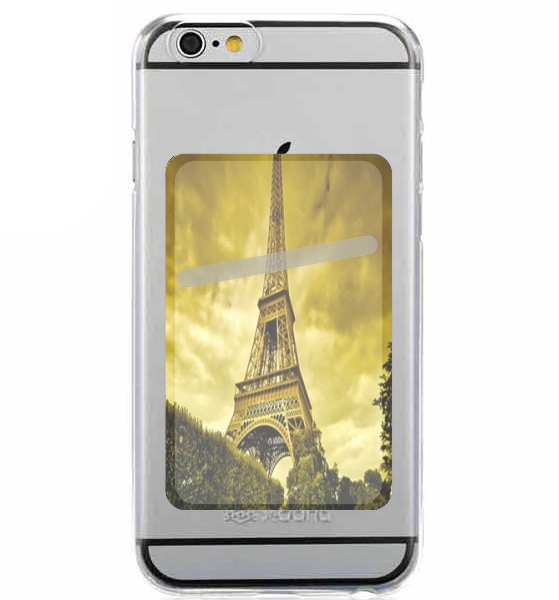 Porte Carte adhésif pour smartphone Paris avec Tour Eiffel