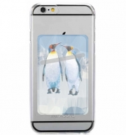 Porte Carte adhésif pour smartphone Pingouin Love
