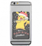 Porte Carte adhésif pour smartphone Pikachu have a Happyka Christmas