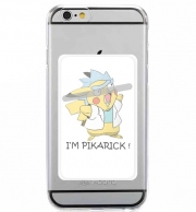 Porte Carte adhésif pour smartphone Pikarick - Rick Sanchez And Pikachu 
