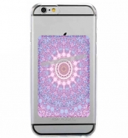 Porte Carte adhésif pour smartphone pink and blue kaleidoscope