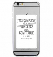 Porte Carte adhésif pour smartphone Princesse et comptable