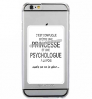 Porte Carte adhésif pour smartphone Psychologue et princesse