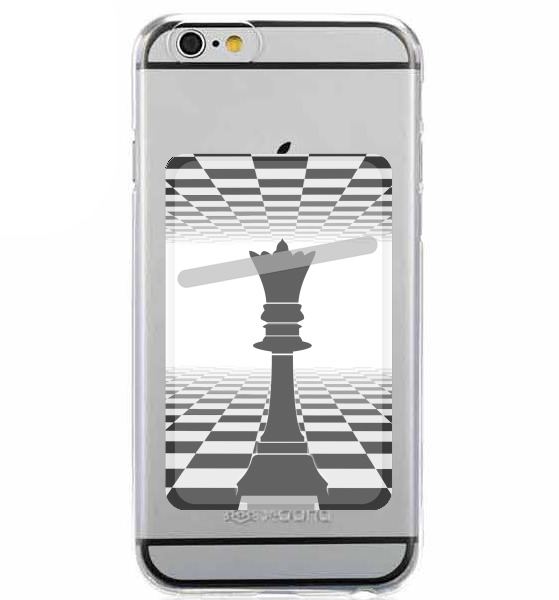 Porte Carte adhésif pour smartphone Queen Chess