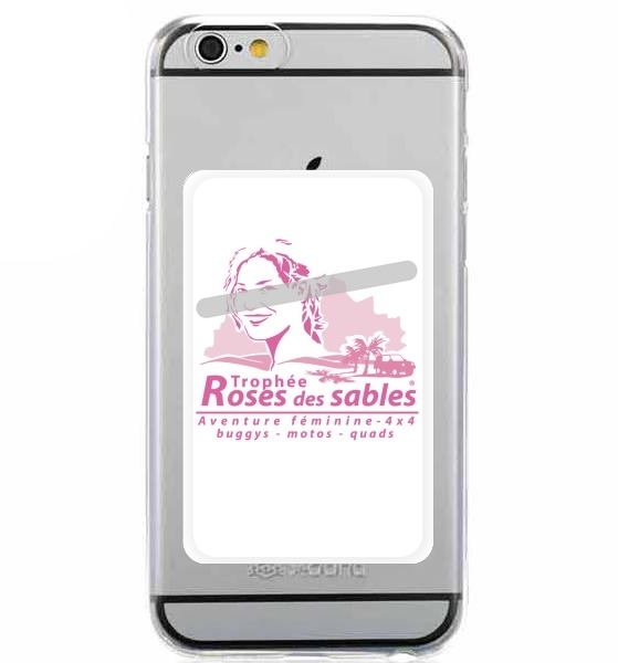 Porte Carte adhésif pour smartphone Rose des sables white - Sacs &  Accessoires