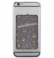 Porte Carte adhésif pour smartphone Scary Halloween Pumpkin