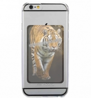 Porte Carte adhésif pour smartphone Siberian tiger