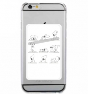 Porte Carte adhésif pour smartphone Snoopy Yoga
