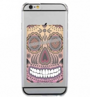 Porte Carte adhésif pour smartphone sugar skull , multicolor