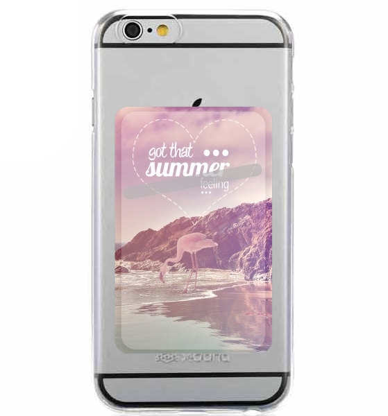 Porte Carte adhésif pour smartphone Summer Feeling