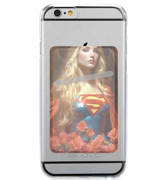 Porte Carte adhésif pour smartphone Supergirl V3