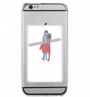 Porte Carte adhésif pour smartphone Superman And Batman Kissing For Equality