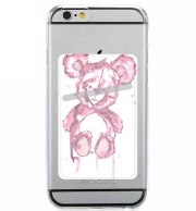 Porte Carte adhésif pour smartphone Teddy Bear Rose