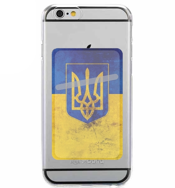 Porte Carte adhésif pour smartphone Ukraine Flag