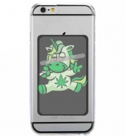 Porte Carte adhésif pour smartphone Unicorn weed