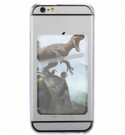 Porte Carte adhésif pour smartphone Velociraptor