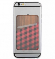 Porte Carte adhésif pour smartphone Wooden Lumberjack