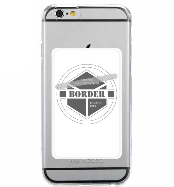 Porte Carte adhésif pour smartphone World trigger Border organization