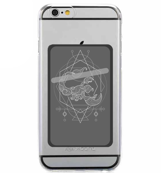 Porte Carte adhésif pour smartphone Zodiac scorpion geometri