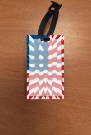 Attache adresse pour bagage 3D Poly USA flag
