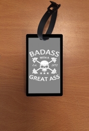 Attache adresse pour bagage Badass with a great ass