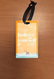 Attache adresse pour bagage Believe in yourself