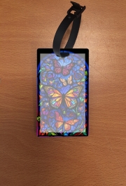 Attache adresse pour bagage Butterfly Crystal