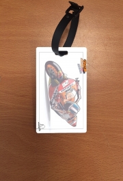 Attache adresse pour bagage Dani Pedrosa Moto GP Cartoon Art