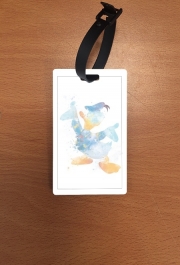 Attache adresse pour bagage Donald Duck Watercolor Art