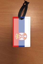 Attache adresse pour bagage Drapeau Serbie