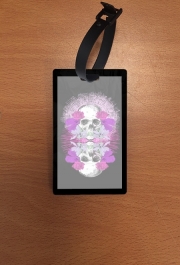 Attache adresse pour bagage Flowers Skull