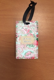 Attache adresse pour bagage Floral Old Tissue - Je t'aime Mamie
