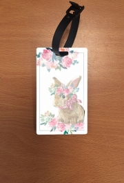 Attache adresse pour bagage Flower Friends bunny Lace Lapin