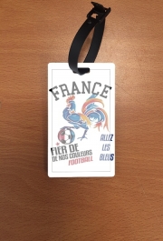 Attache adresse pour bagage France Football Coq Sportif Fier de nos couleurs Allez les bleus