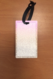 Attache adresse pour bagage Gatsby Glitter Pink