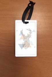 Attache adresse pour bagage Geometric head of the deer