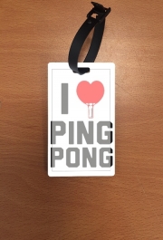 Attache adresse pour bagage I love Ping Pong