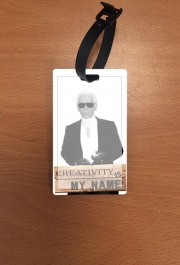 Attache adresse pour bagage Karl Lagerfeld Creativity is my name