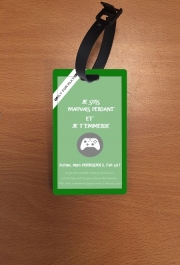 Attache adresse pour bagage Mauvais perdant - Vert Xbox