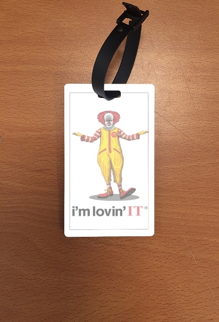 Attache adresse pour bagage Mcdonalds Im lovin it - Clown Horror
