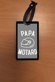 Attache adresse pour bagage Papa Motard Moto Passion