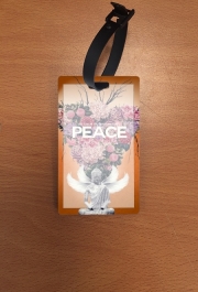 Attache adresse pour bagage Peace Statue Flower