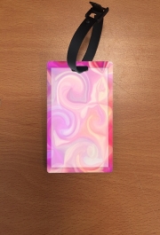 Attache adresse pour bagage pink and orange swirls