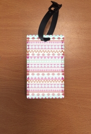 Attache adresse pour bagage PINK NAVAJO