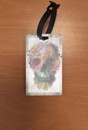 Attache adresse pour bagage Skull Flowers Gardening