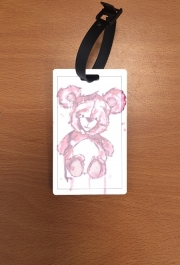 Attache adresse pour bagage Teddy Bear Rose