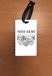 Attache adresse pour bagage Tracteur Logo personnalisable prénom date de naissance
